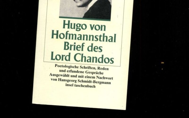 Hofmannsthal y el lenguaje más allá de sí mismo – Antonio Costa Gómez
