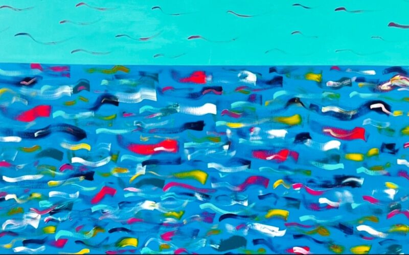Un mar de colores – Pinturas de Manu Garrido [Con motivo de la inauguración de una exposición de su trabajo artístico en «Trocadero Casa de Botes» / Muelle Uno de Málaga – Málaga – Jueves 17 de Octubre de 2024] – Sebastián Gámez Millán