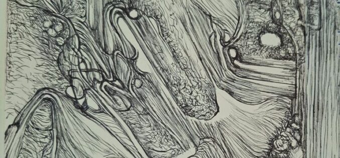 Ut pictura poesis – Lágrima densa de orfebre – Un poema & Un dibujo de Rafael Guardiola Iranzo