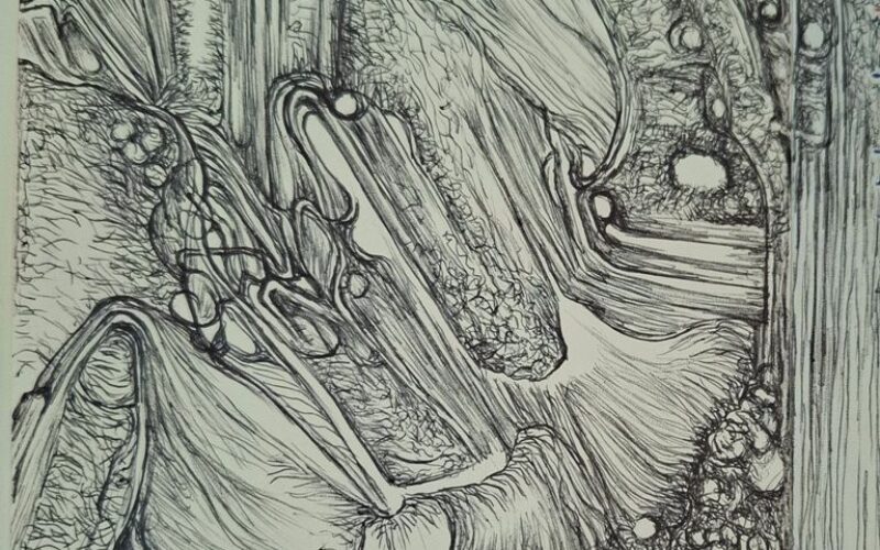 Ut pictura poesis – Lágrima densa de orfebre – Un poema & Un dibujo de Rafael Guardiola Iranzo