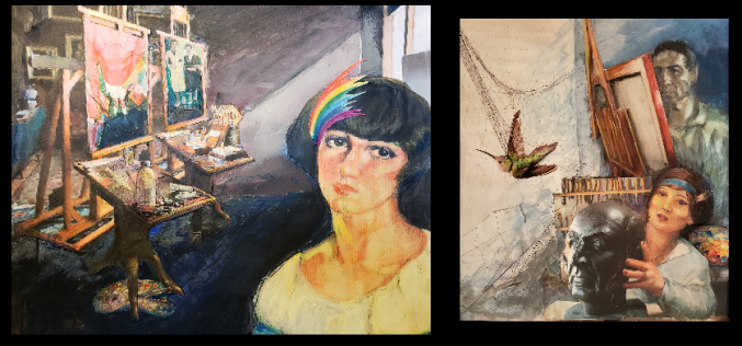 Para Marisa Roësset Velasco & Eva Preetsman Aggerholm [Mujeres ilustres – Las Sin Sombrero. Exposición de EmPoderArte – Asociación de Mujeres Artistas] – Ana María Vacas Rodríguez